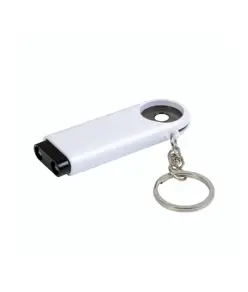 Portachiavi in plastica con gettone per carrello della spesa e luce a 2 led
