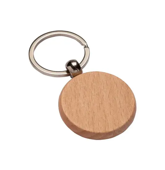 Portachiavi tondo in legno