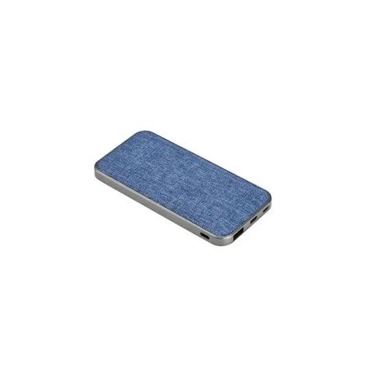 Power bank in R-PET 4000mah. Input: DC5V/2A, output: 5V/2A con indicatore luminoso