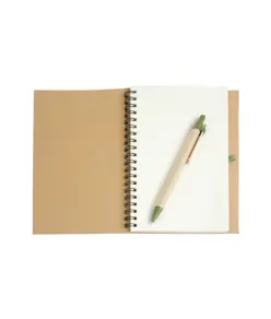 Quaderno ad anelli in carta riciclata