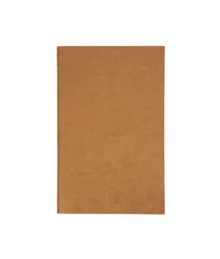 Quaderno con copertina in carta riciclata, fogli a righe color avorio, 50 pag., 9X14 cm