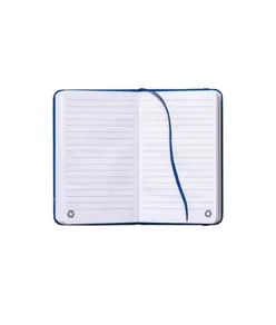 Quaderno  con copertina in PU riciclato con fogli a righe (80 pag.)