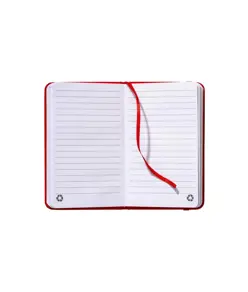 Quaderno  con copertina in PU riciclato con fogli a righe (80 pag.)