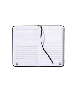 Quaderno  con copertina in PU riciclato con fogli a righe (80 pag.)