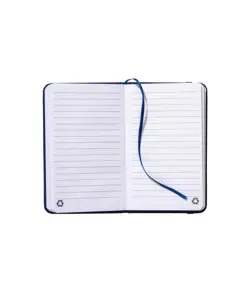 Quaderno  con copertina in PU riciclato con fogli a righe (80 pag.)