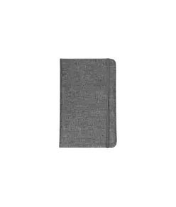 Quaderno con copertina in R-Pet, con elastico, fogli a righe color bianco
