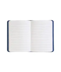 Quaderno con copertina in R-Pet, con elastico, fogli a righe color bianco