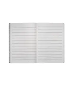 Quaderno in carta di pietra, fogli bianchi a righe, 64 pag., 14,5x21 cm