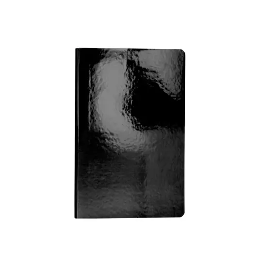 Quaderno in cartoncino effetto metallizzato, fogli a righe color avorio (64 pag.)