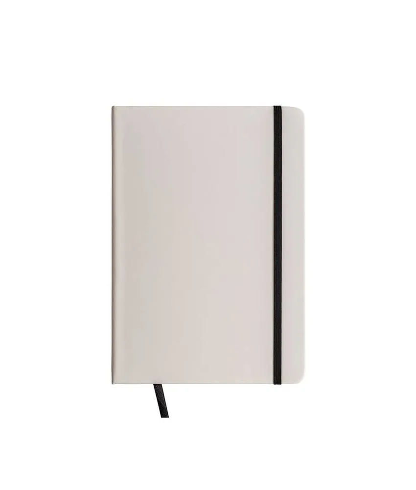 25 pezzi Quaderno in copertina in PU con elastico colorato(80 pag.), segnalibro in raso