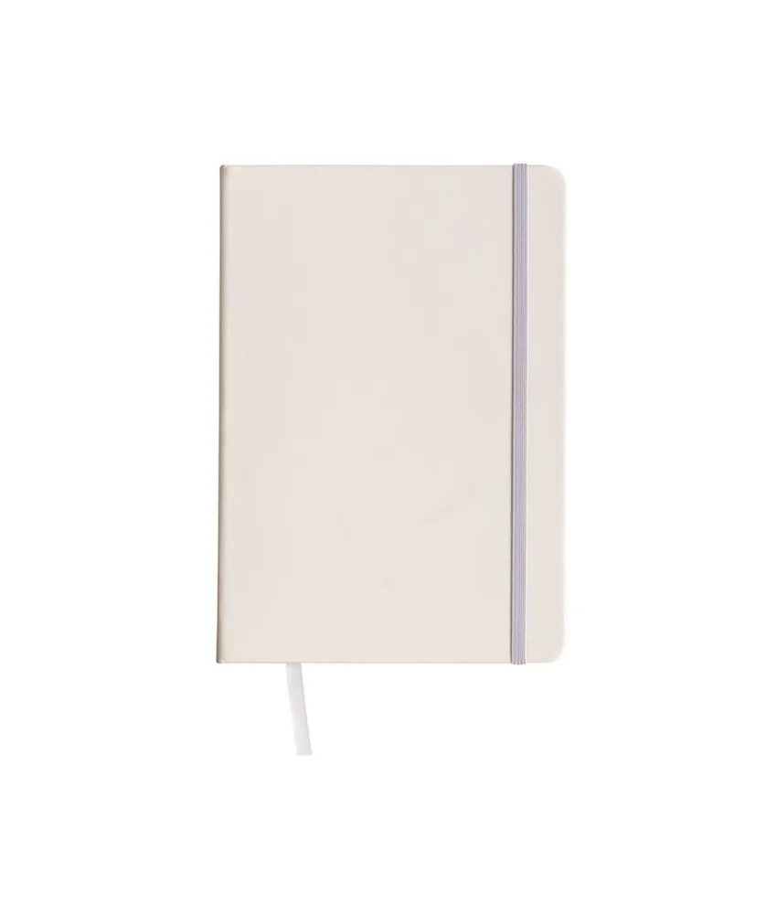 25 pezzi Quaderno in PU con elastico colorato, fogli a quadretti (80 pag.), segnalibro in raso