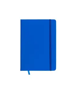 Quaderno in PU con elastico colorato, fogli a righe (80 pag.) colore avorio, segnalibro in