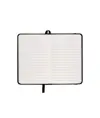 Quaderno in PVC con elastico colorato, fogli a righe (80 pag.), segnalibro in raso