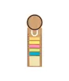 Righello segnalibro in bambù. Include 25 post-it medi e 125 post-it mini