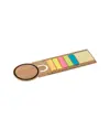 Righello segnalibro in bambù. Include 25 post-it medi e 125 post-it mini