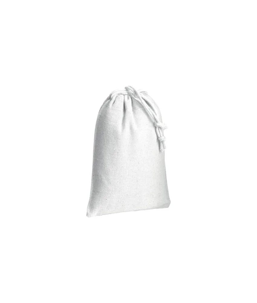 100 pezzi Sacchetto in cotone 120 g/m2 con chiusura a strozzo, 10 x 14 cm Handle