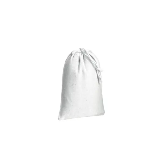 Sacchetto in cotone 120 g/m2 con chiusura a strozzo, 10 x 14 cm Handle