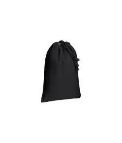 Sacchetto in cotone 120 g/m2 con chiusura a strozzo, 10 x 14 cm Handle