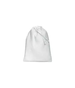 Sacchetto in cotone 120 g/m2 con chiusura a strozzo, 15 x 20 cm Handle