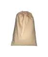 Sacchetto in cotone naturale 120 g/m2 con chiusura a strozzo, 50 x 75 cm Handle