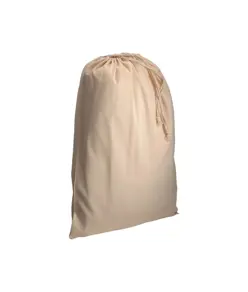 Sacchetto in cotone naturale 120 g/m2 con chiusura a strozzo, 50 x 75 cm Handle