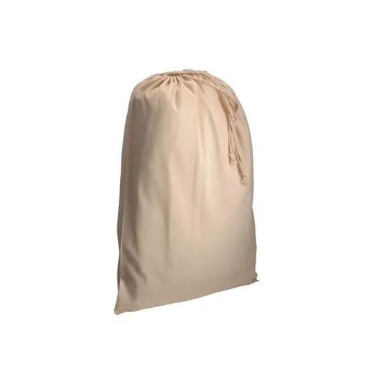 Sacchetto in cotone naturale 120 g/m2 con chiusura a strozzo, 50 x 75 cm Handle