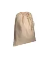 Sacchetto in cotone naturale 120 g/m2 con chiusura a strozzo, 40 x 50 cm Handle
