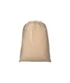 Sacchetto in cotone naturale 120 g/m2 con chiusura a strozzo, 30 x 45 cm Handle