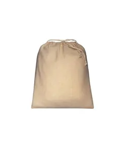 Sacchetto in cotone naturale 120 g/m2 con chiusura a strozzo, 25 x 30 cm Handle