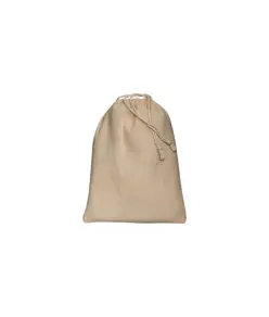 Sacchetto in cotone naturale 120 g/m2 con chiusura a strozzo, 15 x 20 cm Handle