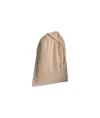 Sacchetto in cotone naturale 120 g/m2 con chiusura a strozzo, 15 x 20 cm Handle