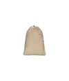 Sacchetto in cotone naturale 120 g/m2 con chiusura a strozzo, 10 x 14 cm Handle