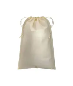 Sacchetto in TNT 80 g/m2 con chiusura a strozzo, 50 x 75 cm Handle
