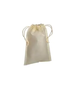 Sacchetto in TNT 80g/m2 con chiusura a strozzo, 15 x 20 cm Handle