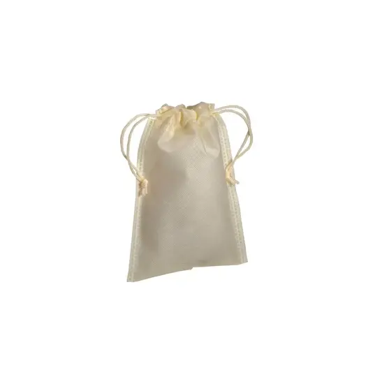 Sacchetto in TNT 80g/m2 con chiusura a strozzo, 15 x 20 cm Handle