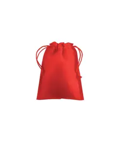 Sacchetto in TNT 80g/m2 con chiusura a strozzo, 15 x 20 cm Handle
