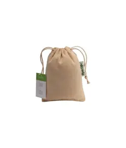 Sacchetto regalo in cotone organico 140g/m2, 10 x 14 cm Handle