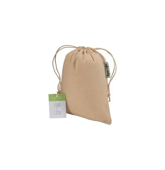 Sacchetto regalo in cotone organico 140g/m2, 15 x 20 cm Handle