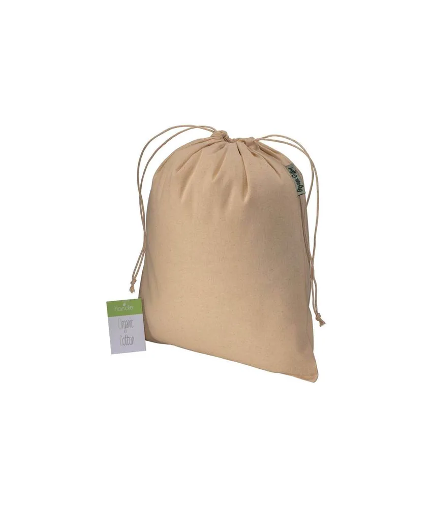 50 pezzi Sacchetto regalo in cotone organico 140g/m2, 25 x 30 cm Handle