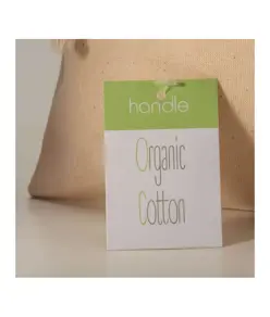 Sacchetto regalo in cotone organico 140g/m2, 50 x 70 cm Handle