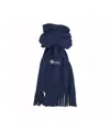 Sciarpa in polar, con frange ed etichetta personalizzabile