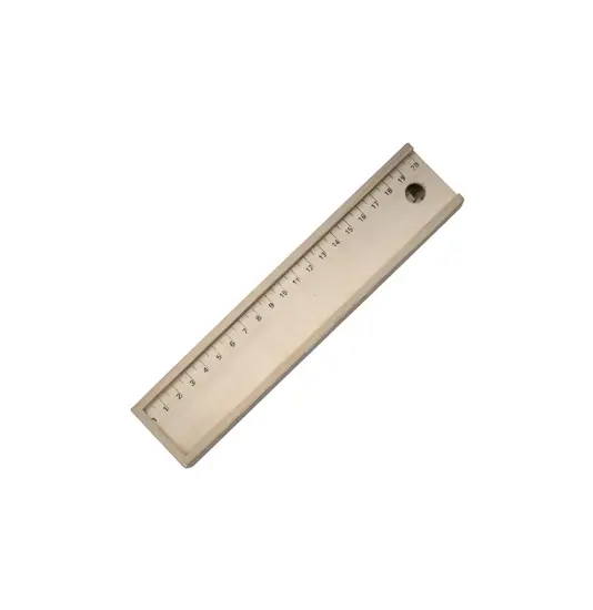 Set di 12 matite in legno colorate a sezione esagonale con righello in legno e temperino