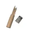 Set di 6 matite in legno colorate a sezione esagonale in confezione cilindrica di cartone
