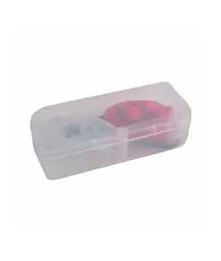 Set luci da bicicletta in plastica a doppio LED, una con luce bianca e una con luce rossa