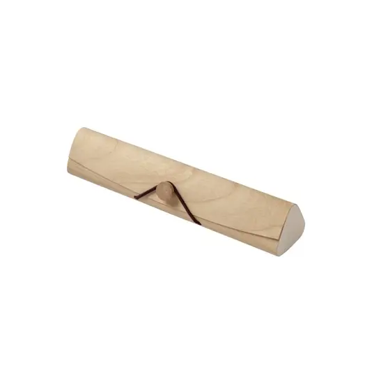 Set scuola/ufficio in legno, composto da penna, matita, gomma e temperino