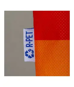 Shopper arcobaleno in R-pet  80g/m2, manici lunghi Handle