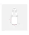 Shopper bicolore in TNT, tracolla e soffietto Handle