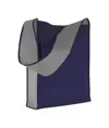 Shopper bicolore in TNT, tracolla e soffietto Handle