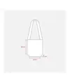 Shopper bicolore in TNT, tracolla e soffietto Handle