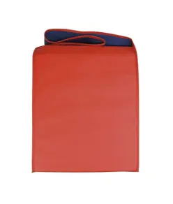 Shopper bicolore in TNT, tracolla e soffietto Handle